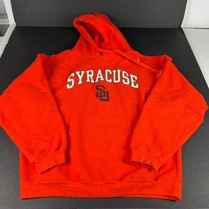 VTG The Cotton Exchange Syracuse Orangemen Sweatshirt Large Orange Faded Hoodie